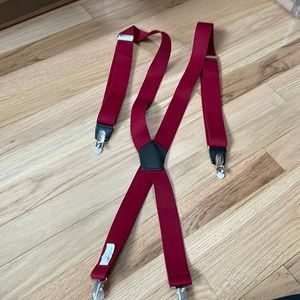 Great condition red suspenders